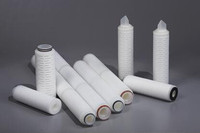 Präzisions wasserfilter elemente 20 Zoll 0,2 Mikron Absolute PP Plissee-Wasserfilter patrone Ersatz filter patrone