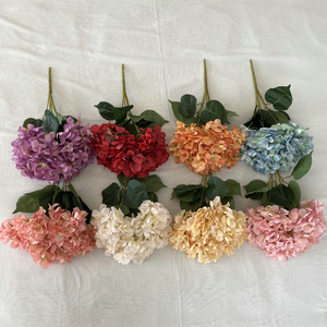 Hydrangea artificielle Suzume II 46 cm en tissu enduit, décoration intérieure, fleur de table de mariage, décoration d'allée - Product Image 4