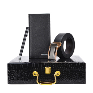Cofanetti regalo di lusso OEM Set cinture in pelle da <span class=keywords><strong>uomo</strong></span> Business/festa del papà/san valentino/laurea <span class=keywords><strong>con</strong></span> perline grafiche stampate - Product Image 2
