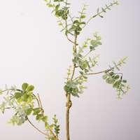Feuillage Artificiel Nordique en Plastique, Branche Unique de Lierre et Feuilles d'Eucalyptus, Fausses Fleurs – Décoration Murale Créative pour Salon