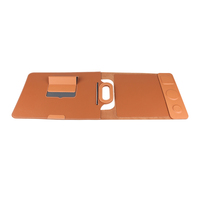 Sac pour ordinateur portable en cuir PU multifonction, best-seller, chargeur sans fil intégré, tapis de souris intégré, support pour ordinateur portable