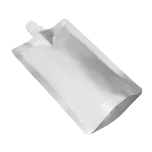 Op Maat Bedrukte Witte Drinksap Herbruikbare Voedseltuit Zakje Aluminiumfolie Zak Plastic Vloeibare Verpakking Opstaande Zak Met Zuigkracht - Product Image 4