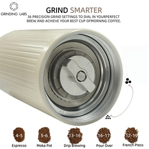 เครื่องบดกาแฟแบบพกพา H40 2-in-1 ใช้มือ<span class=keywords><strong>หมุน</strong></span>และไฟฟ้าผ่านพอร์ต USB-C  ตัวเครื่องทำจากอะลูมิเนียมขนาดพกพา เหมาะสำหรับการตั้งแคมป์และการเดินทาง ใช้สำหรับบดกาแฟเอสเพรสโซ - Product Image 6