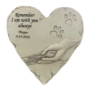 Piedra conmemorativa para mascotas hecha a medida-Piedra real grabada a medida-Perro, gato, animal pequeño-Marcador de tumba/lápida
