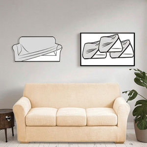 Funda Elástica Lavable para Sofá, <span class=keywords><strong>Fundas</strong></span> para Muebles, Cojín para Sala <span class=keywords><strong>de</strong></span> Estar, 2/3/4 Piezas - Product Image 1