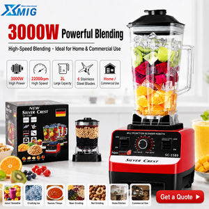 <span class=keywords><strong>Licuadora</strong></span> Comercial de 3000W, 2L+0.6L, 22000rpm, Cuchillas de Acero Inoxidable, a Prueba de Fugas, para Restaurantes, Hoteles, Cafeterías y Cadenas de Suministro - Product Image 1