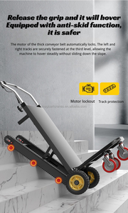 산업용 OEM 지원 300kg 접이식 리튬 배터리 전기 계단 등반가 팔레트 트럭 트롤리 - Product Image 3