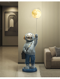 Luz de decoración de sala de estar de astronauta, luz de astronauta de lujo junto al gabinete de TV, regalo de inauguración de la casa de aterrizaje grande - Product Image 6