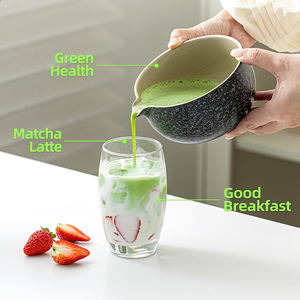 Venda quente Cerâmica Preta Cerâmica Matcha Bowl Set Atacado Chawan Matcha Whisk Kit com Pacote De Presente - Product Image 5