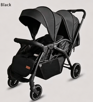 Poussette double de luxe pour tout-petits de 0 à 3 ans, pour les promenades quotidiennes des enfants, les voyages en famille, légère en aluminium