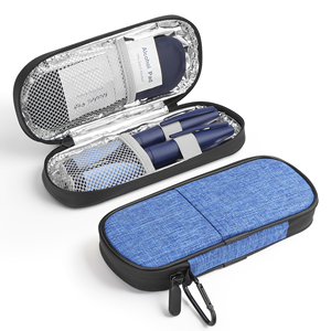 Insulin Pen Cooler Travel Case HDPE Insulated with Zipper Closure and 2 <b>Reusable</b> <b>Ice</b> <b>Packs</b> - Product Image 5
