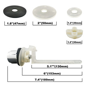 Bán buôn ABS đầu + nhựa Rod Round Side nhà vệ sinh Tank Flush LEVER Kits-T2102 Nhà Máy Giá Side Push Buttons sản phẩm - Product Image 5