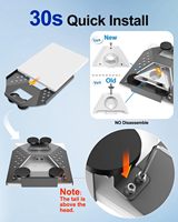 Starlink Mini Edelstahl-Magnethalterung 350LBS Schwerlastmagnet 4-Seiten-Schutz Halterungskit Wohnmobil-Dach Reisezubehör