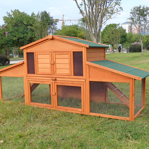 Toptan katı desen ahşap tavuk kümesi evler tavşan Pet Hutch kafes malzemeleri - Product Image 2