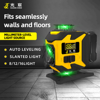 Niveau laser portable 360° étanche IP54 pour l'installation de carreaux de sol et de plafonds, lignes horizontales et verticales croisées