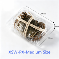 Emballage personnalisé, emballage alimentaire en PET translucide, robuste, jetable, différentes tailles, boîtes en plastique pour fruits de mer, crabes, emballage en boîte