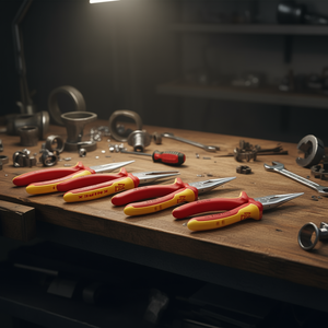 Knipex Pince à bec effilé 160 mm à mâchoires droites en acier au chrome-vanadium, manche en plastique, outil professionnel à prise métrique - Product Image 2