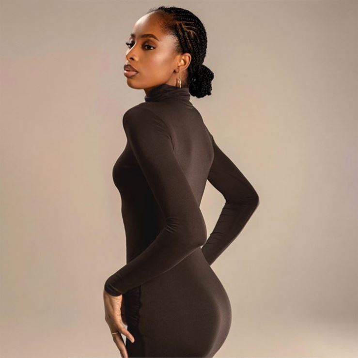 Buy Turtleneck Dress Black Trendy Y2K Crochet Design | Alibaba.com