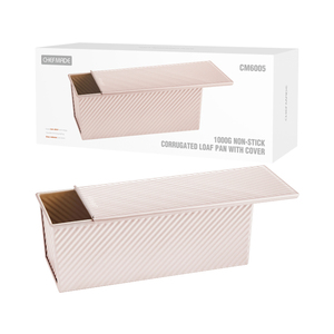 1000g no-stick corrugado <span class=keywords><strong>pan</strong></span> de <span class=keywords><strong>molde</strong></span> de <span class=keywords><strong>pan</strong></span> con cubierta - Product Image 4