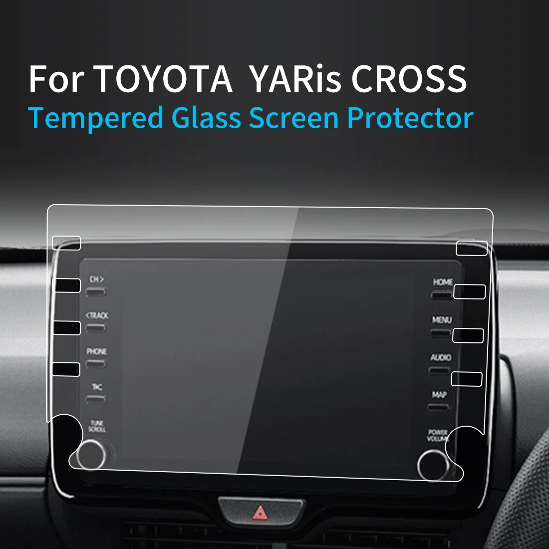 Protection D'Écran Anti-Reflet Mat Pour Toyota Yaris 2014 Touch 2 Go - 2 Films Haute Résistance Aux Rayures - 7