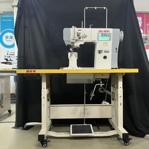 Machine à coudre industrielle à <span class=keywords><strong>double</strong></span> aiguille avec écran tactile de grande taille pour divers produits et la fabrication de chaussures - Product Image 6