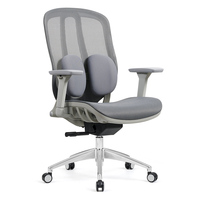 Chaise de bureau de direction moderne de luxe avec accoudoirs réglables, design ergonomique pivotant en maille pour la maison, le bureau et l'hôpital