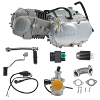 LIFAN 125cc 4 Stroke Horizontal Engine Motor Kit, Air-Cooled Manual Clutch Electric Kick Start Lifan125 Complete Engine Set