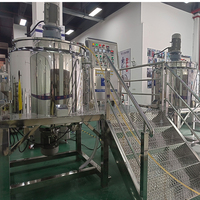 Machine de fabrication de savon liquide et de shampoing automatique haute vitesse 1000L, mélangeur, agitateur, cuve de mélange