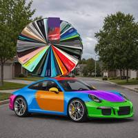 Film de protection de peinture (PPF) en TPU effet caméléon de qualité supérieure, 7,5 mil, série Fantasia, film brillant à changement de couleur pour la décoration et le style automobile