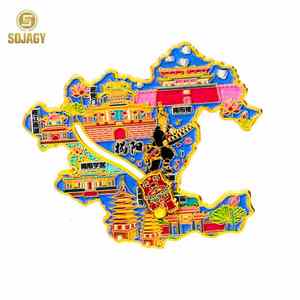 แม่เหล็กติดตู้เย็นแบบเคลือบอ่อนทำจากโลหะผสมสังกะสี ลายภาพ<span class=keywords><strong>วาด</strong></span>ทิวทัศน์เมือง พร้อมแรงแม่เหล็กสูง เหมาะสำหรับเป็นของที่ระลึกสำหรับนักท่องเที่ยว - Product Image 6