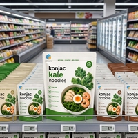 Wholesale Factory ODM Keto Diet Low Carb Meal Replacement Instant Shirataki Konjac Kale Noodles Bag 1000 Bag MOQ