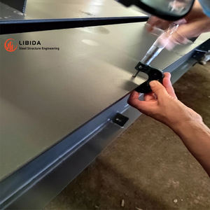 Modern stil prefabrik çelik yapılar çerçeve bina prefabrik Metal çelik yapı depo üretim binası - Product Image 5