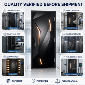 Portes pivotantes <span class=keywords><strong>de</strong></span> sécurité en aluminium extérieur, anti-effraction, anti-ouragan, <span class=keywords><strong>de</strong></span> haute qualité, fabriquées en Chine, pour les maisons - Product Image 5