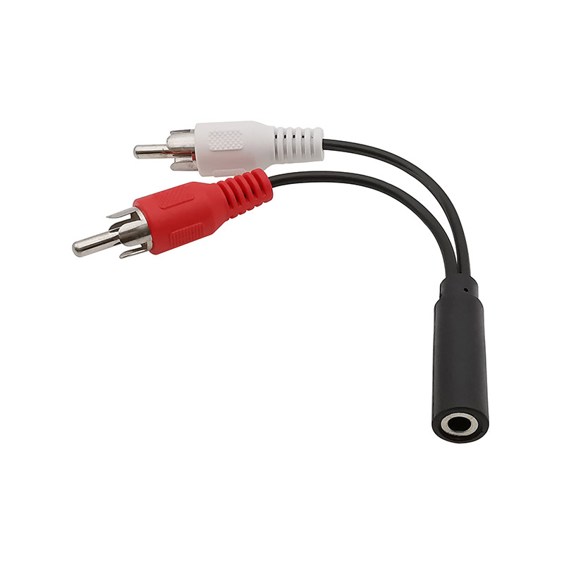 Cavo 0,20m audio da JACK 3,5mm Aux femmina a 2 RCA maschio Y sdoppiatore stereo