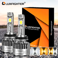 Ampoule LED de voiture Luxfighter R30 180W 17000LM Super Lumineuse Canbus H4 H7 H11 6500K avec ventilateur IP65 Étanche 1 pièce