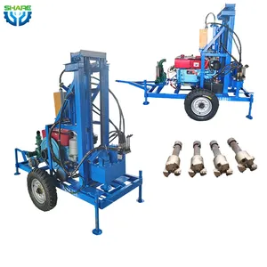 Cheap Portable Drill Rig for Good Price Big Electric Japan Mounted Water Well Drilling Rig with Wheeels Machine for Sale