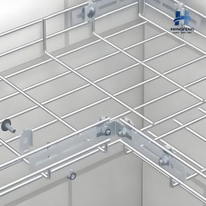 Plateau de câblage en treillis métallique en acier au carbone galvanisé à chaud 150*75 pour télécommunications, alimentation et câblage de salle - Product Image 4