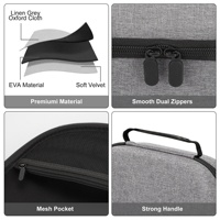 Étui de transport rigide pour lunettes VR, sac de rangement antichoc en EVA avec grand espace, étui de protection de voyage
