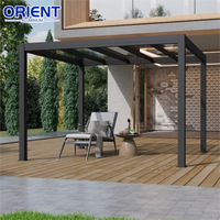 Auvents de terrasse rétractables en aluminium au design moderne pour l'extérieur