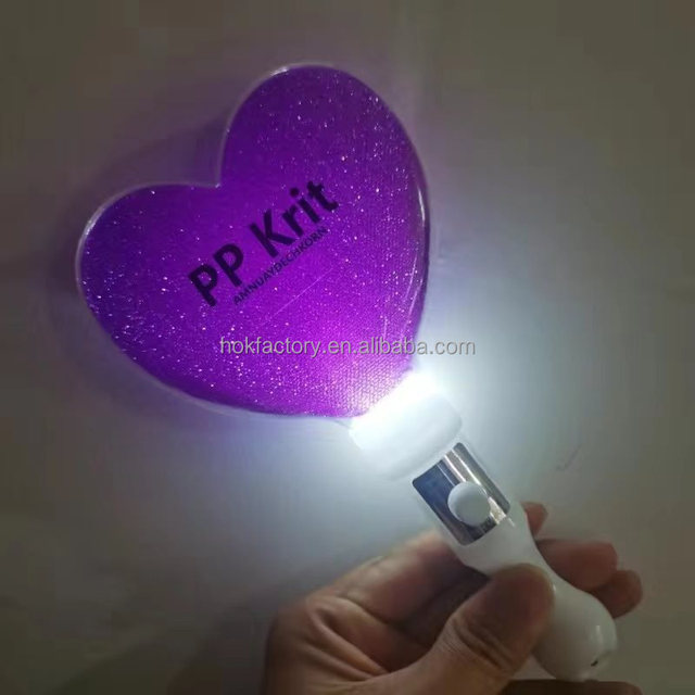Wholesale Cheap Promotional Gift Colors Idol Concert Freebies Flashing Led Light Stick K-pop Light Stick with Custom logo