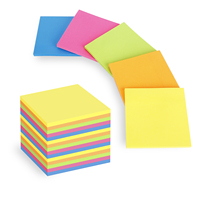 Blocs-notes autocollants carrés For Brand D654-15N 3"X3" 75x75mm 45 pages amovibles, plusieurs couleurs