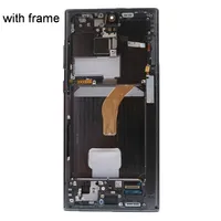 Rakitan Layar Sentuh OLED LCD dengan Bingkai untuk Samsung Galaxy S22 Ultra Rakitan Layar LCD