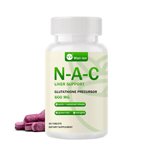 Oem N-acetyl-cysteine (nac) <strong>Capsules</strong> Vegan 600 Mg 60 Veggie <strong>Capsules</strong> <strong>Amino</strong> Acid L-cysteine Supplement for Liver Cellular - Product Image 1