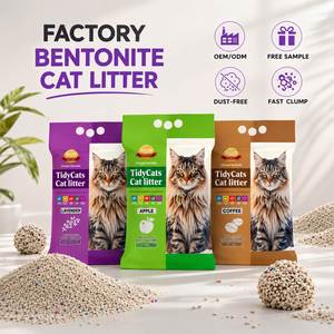 Arena para Gatos de Bentonita 99.9% Libre de Polvo, Aglomeración Fuerte, Control de Olores, para Gatos de Interior, Precio de Fábrica, Venta al Por Mayor - Product Image 1