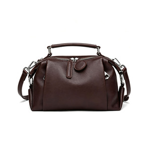 Sac Boston Zenos rétro en cuir PU, grande capacité, décontracté, bandoulière/épaule, polyvalent, toutes saisons, mode, pour trajets quotidiens - Product Image 3