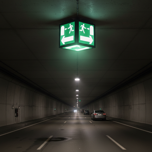 Emergency Escape LED Surface-<b>Illuminated</b> Tunnel Light Fixture - Product Image 3