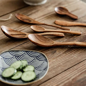 Cuchara <span class=keywords><strong>de</strong></span> madera <span class=keywords><strong>de</strong></span> teca para cocina, cuchara <span class=keywords><strong>de</strong></span> madera para arroz, paleta, 2021 - Product Image 1