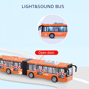 <span class=keywords><strong>Autobus</strong></span> <span class=keywords><strong>Giocattolo</strong></span> Elettrico con Luci e Musica per Bambini, Scala 1:16, <span class=keywords><strong>Autobus</strong></span> a Due Piani con Porte Apribili, <span class=keywords><strong>Autobus</strong></span> Scolastico, Camion <span class=keywords><strong>Giocattolo</strong></span> a Frizione - Product Image 6