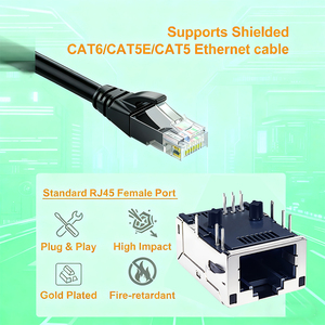 Uv-kháng Cat6 RJ45 nữ ổ cắm ngoài trời Wifi APS bảo vệ thời tiết RJ45 nữ nối - Product Image 3