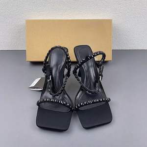 Sandalias Tacones प्रसिद्ध ब्रांड स्फटिक फैशनेबल खच्चरों देवियों 2022 पेंसिल सेक्सी गर्मियों ऊँची एड़ी के जूते - Product Image 3